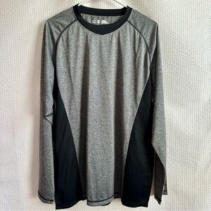 Alleson Athletic Men's Gray Black Long Sleeve Shirt Size: Large